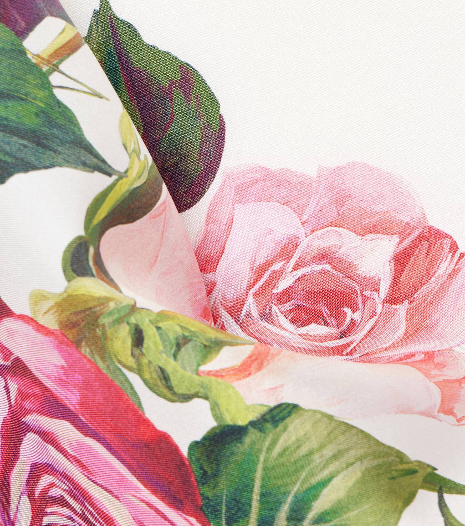 Floral silk scarf - 4