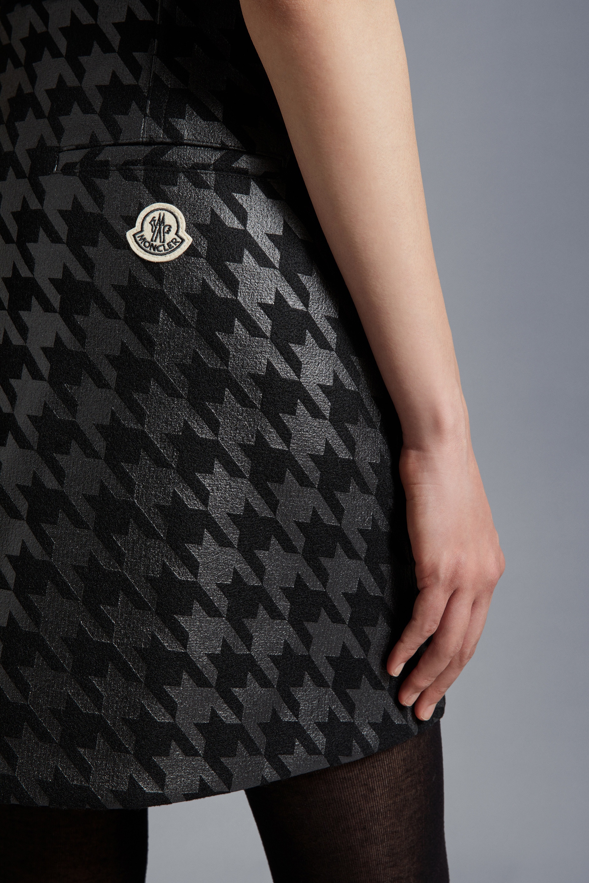 Houndstooth Mini Skirt - 7
