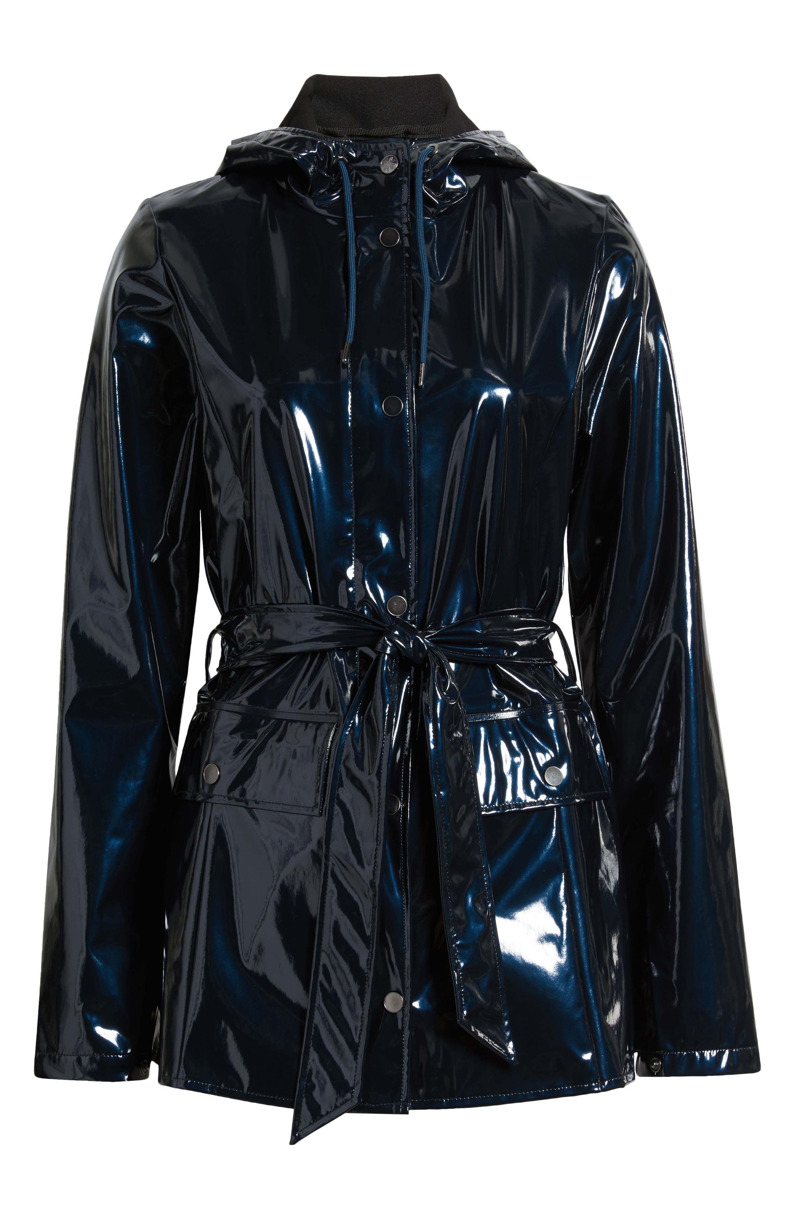 Rains Curve Waterproof Rain Jacket in Spill at Nordstrom - 6
