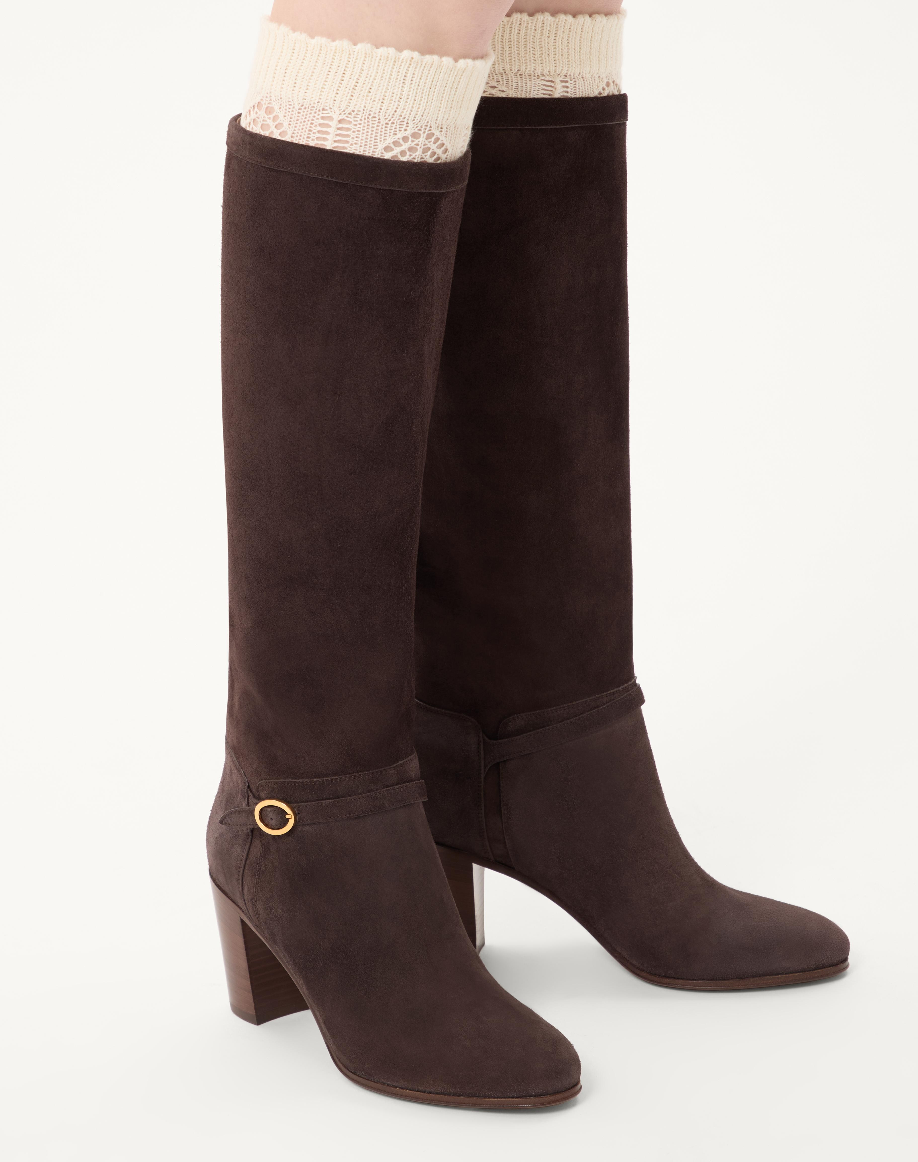 PATTIE CRUST LEATHER BOOT 75MM - 2