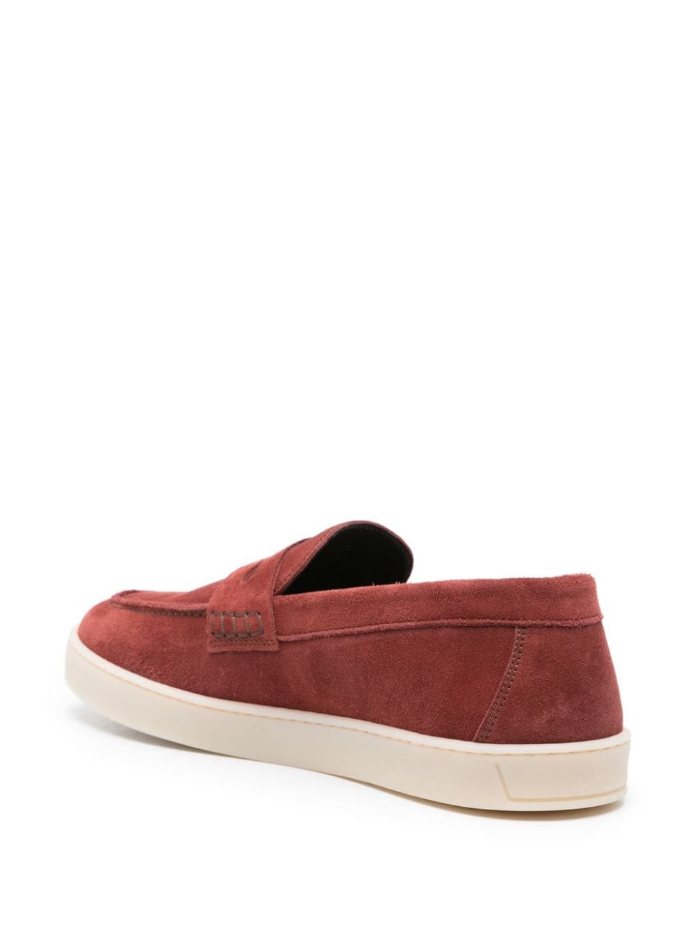 penny-slot suede loafers - 3