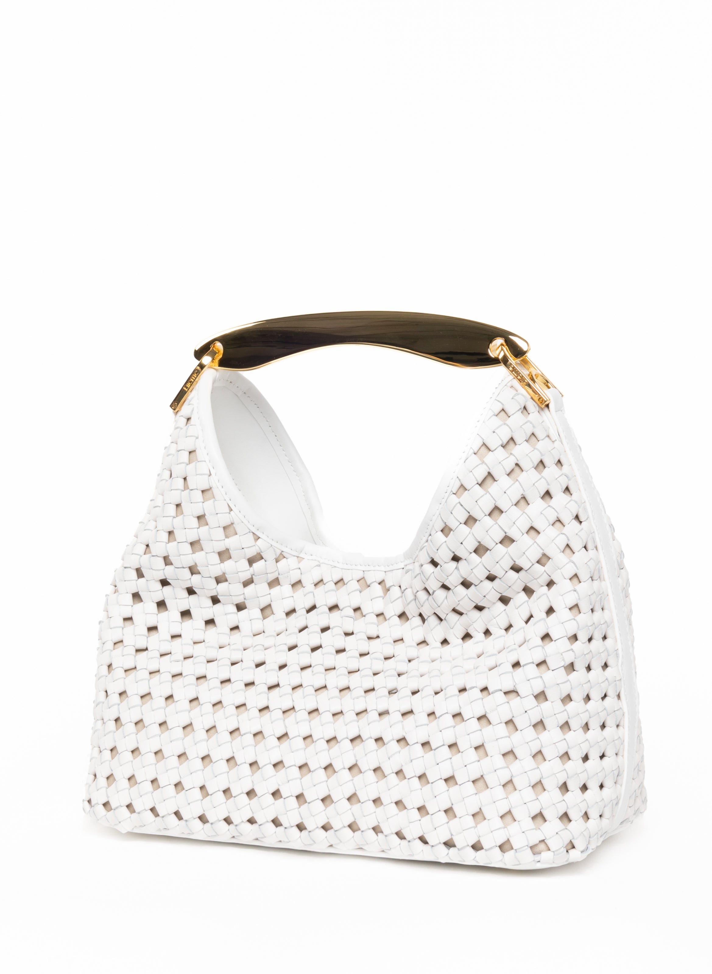 Boomerang Woven Leather White - 3