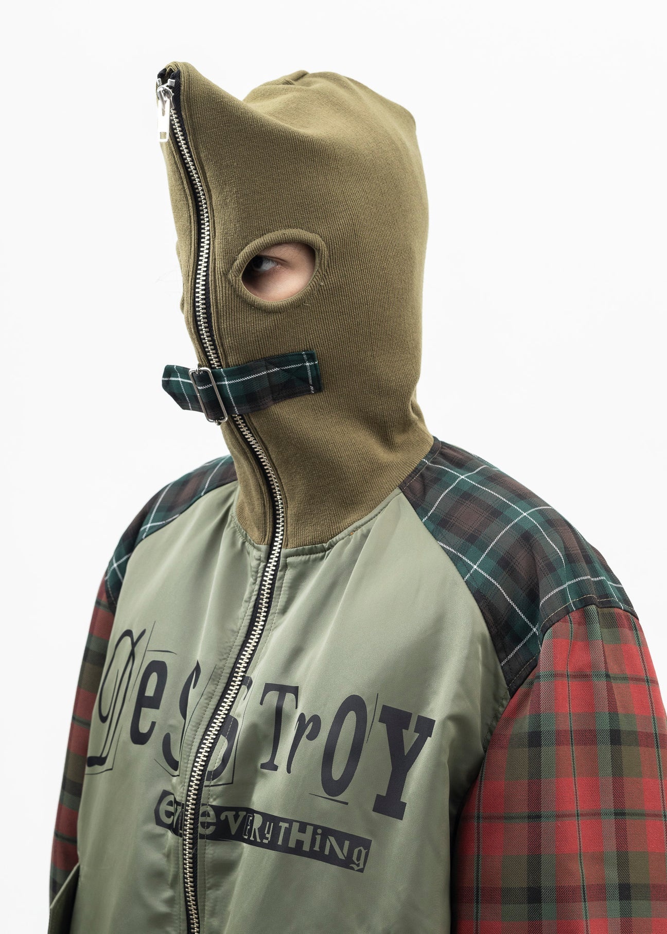 KHAKI GREEN BONDAGE MA-1 JACKET - 5