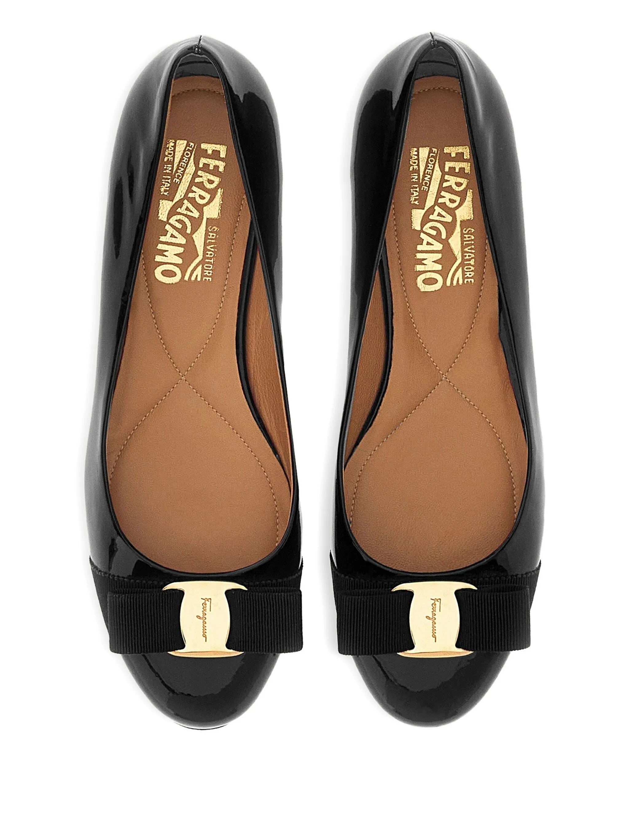 Ferragamo Varina Patent Ballet Flats - 5