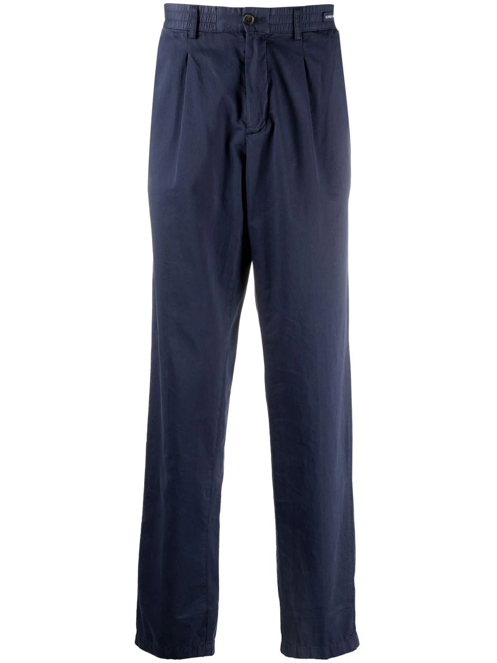 organic cotton straight-leg trousers - 1