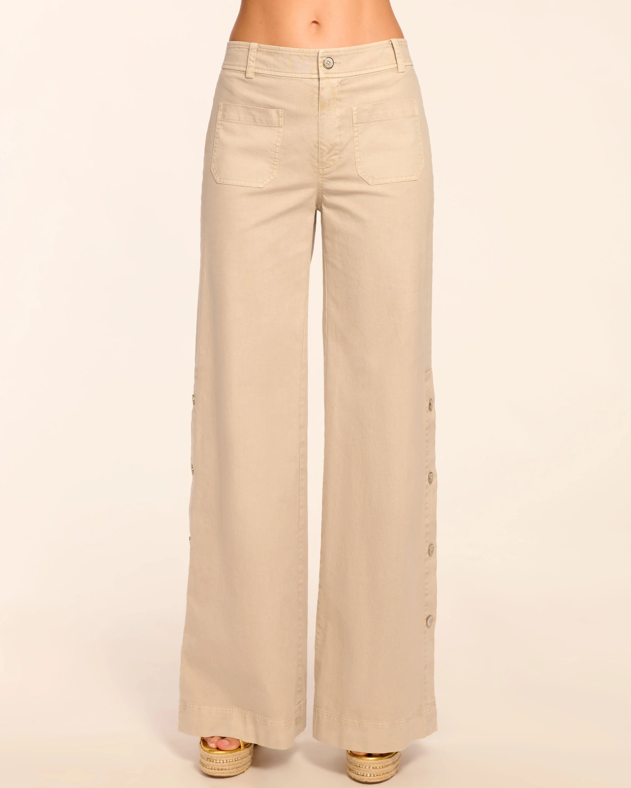 Giselle Canvas Wide Leg Pant - 1