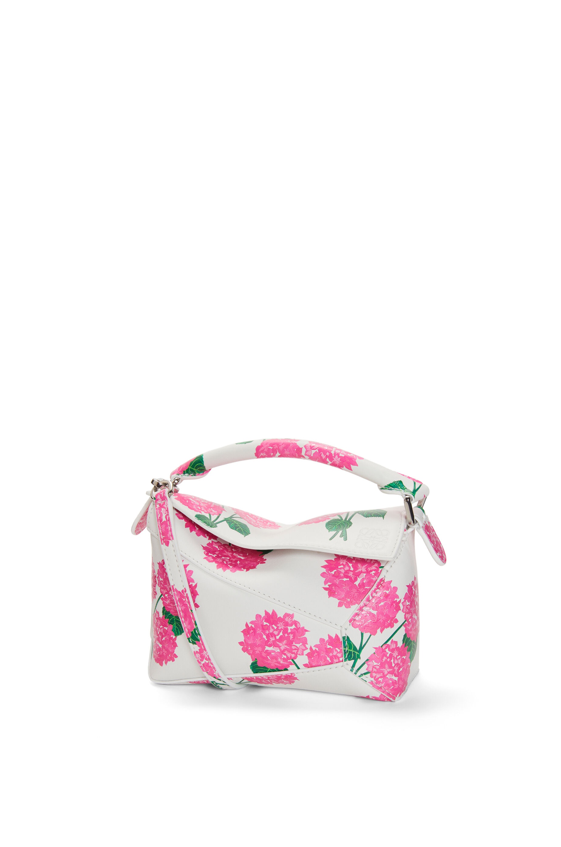Mini Flower Puzzle Edge bag in satin calfskin - 1