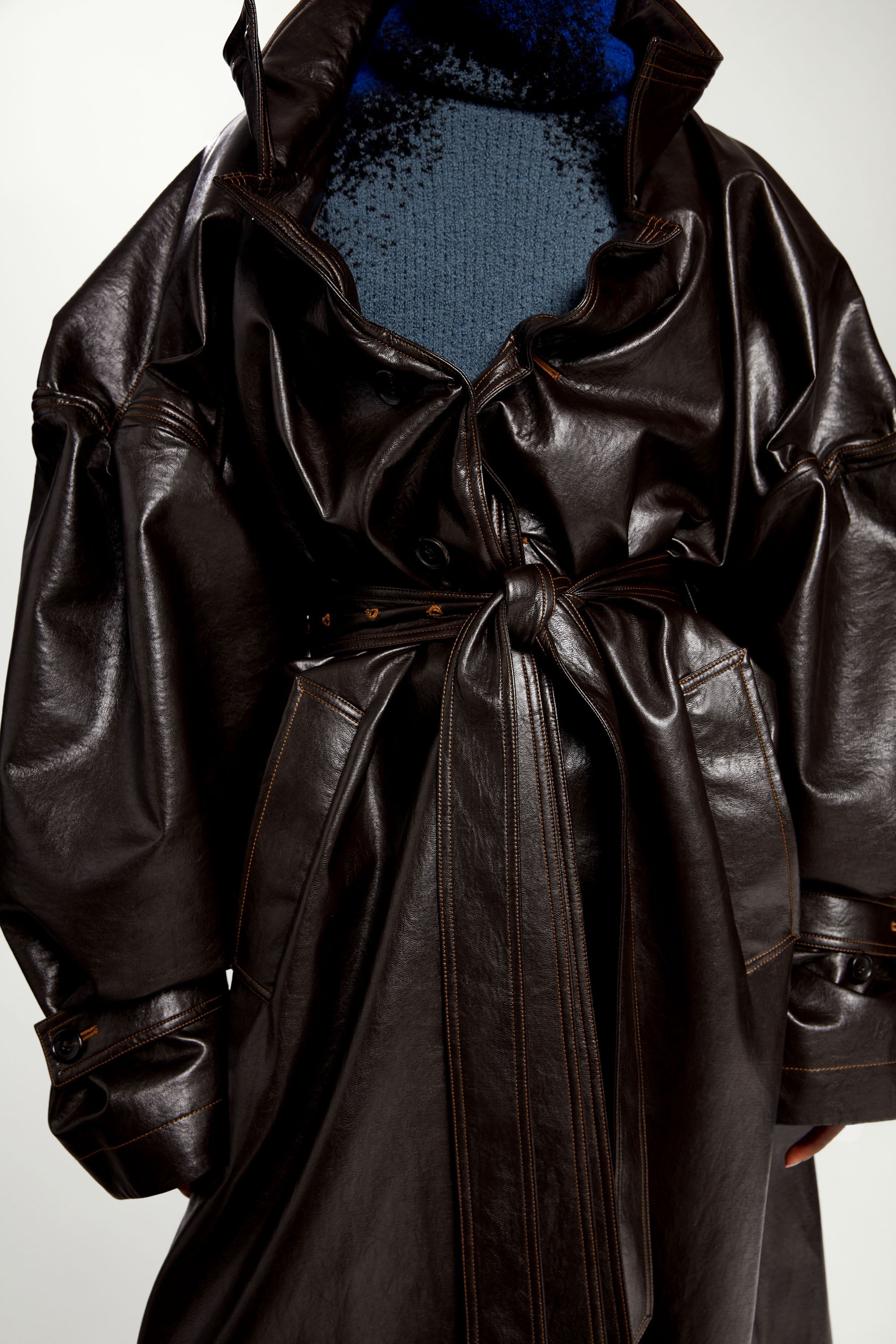 Wire Maxi Trench Coat - 10