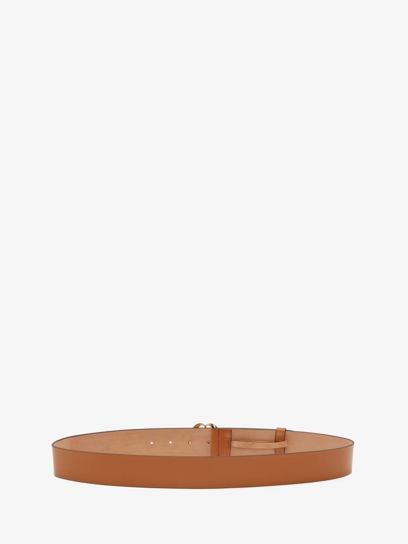 Seal Logo Belt in Tan - 2