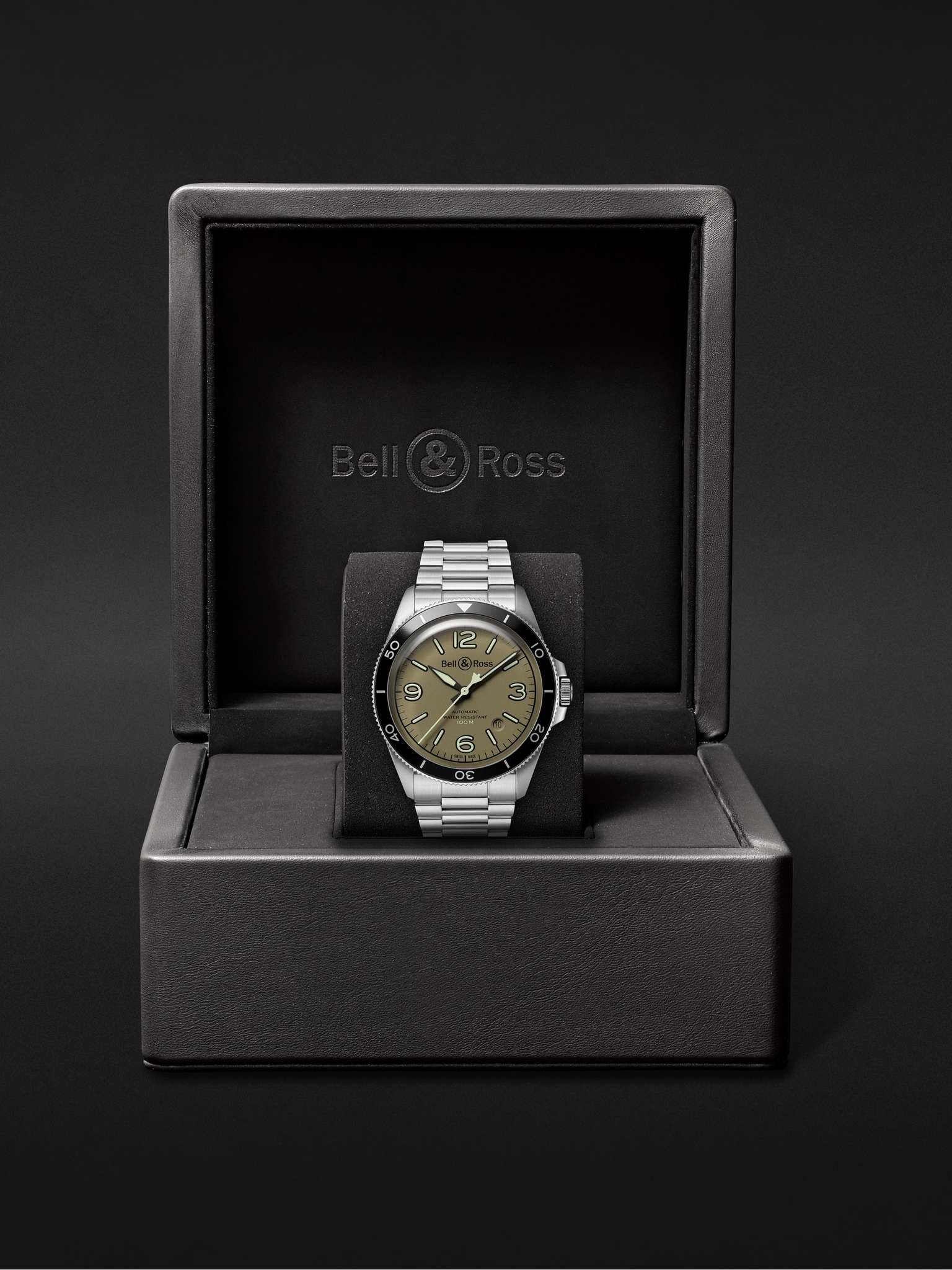 BR V2-92 Military Green Automatic 41mm Stainless Steel Watch, Ref. No. BRV292-MKA-ST/SST - 9