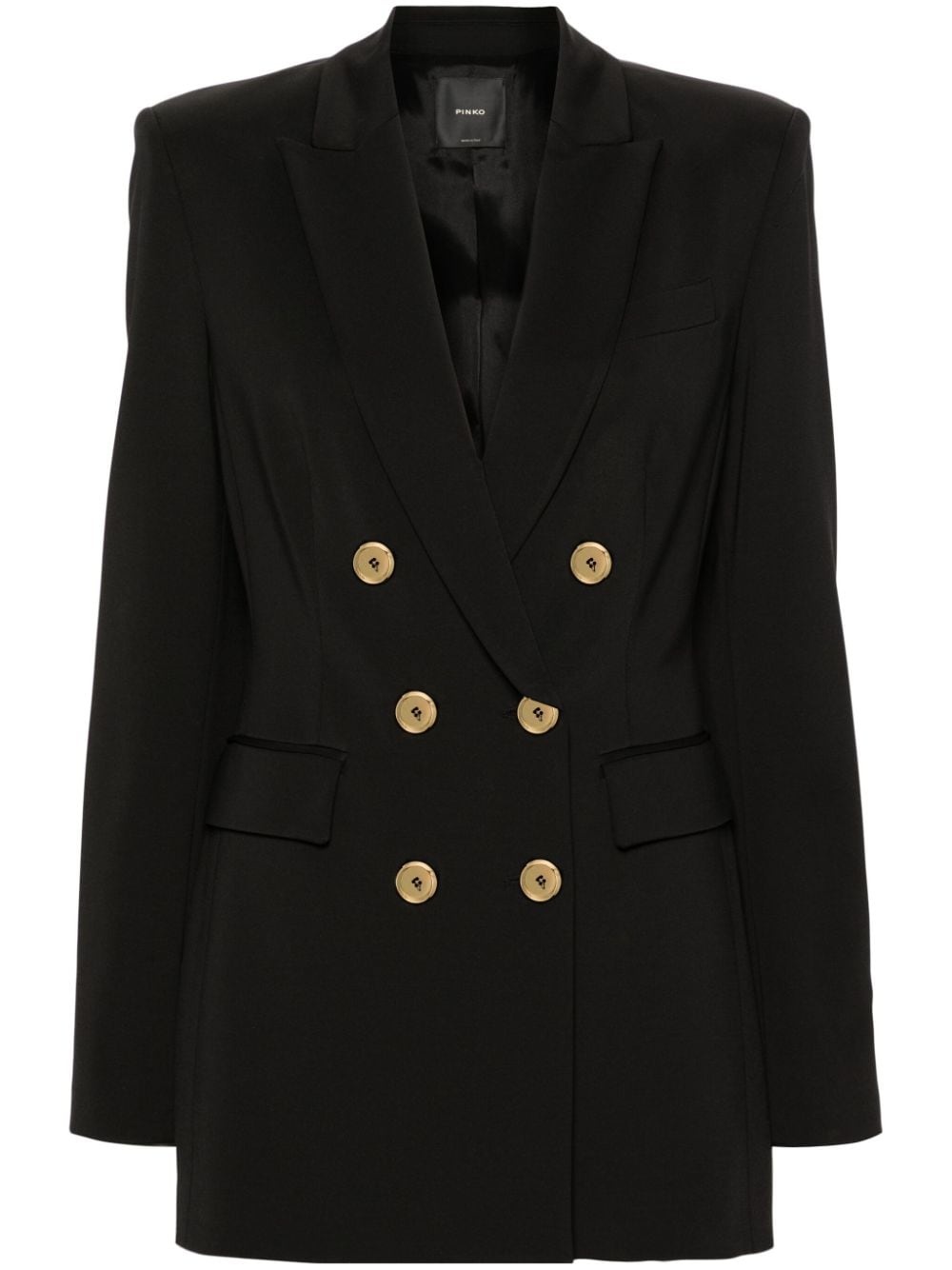 peak-lapels double-breasted blazer - 1