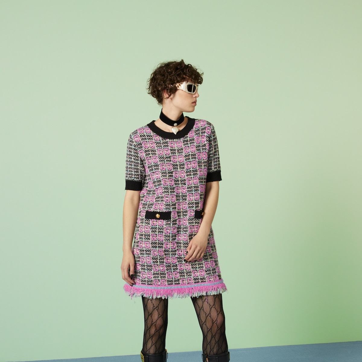 GG cotton dress - 5