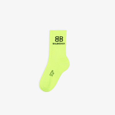 BALENCIAGA Men's Bb Corporate Socks in Yellow outlook