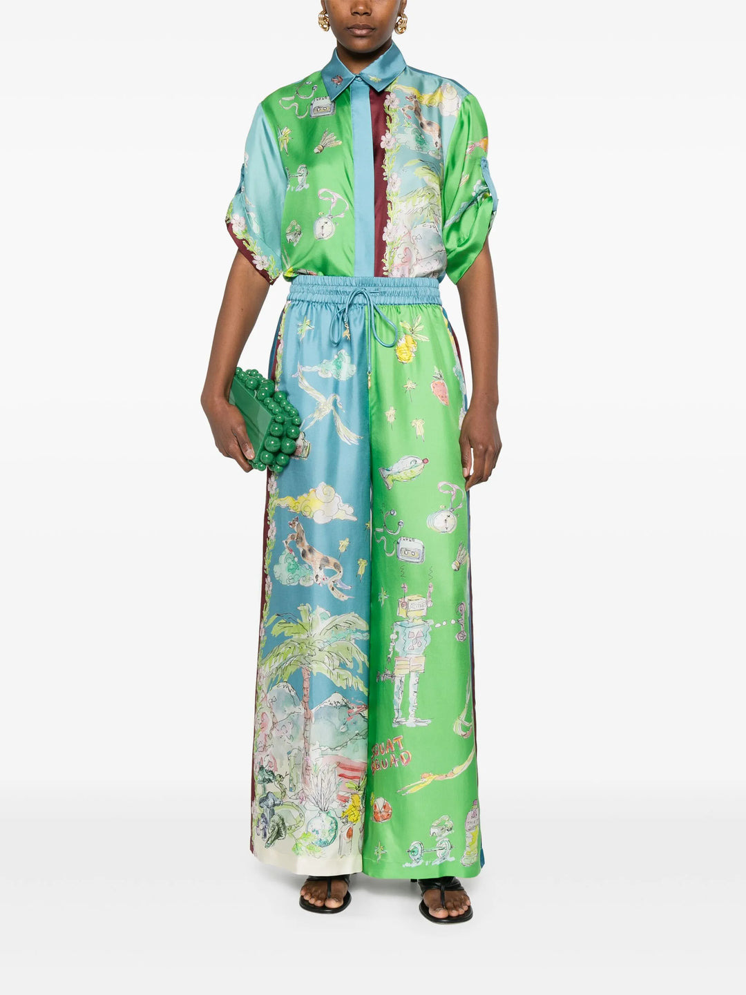 Daria Silk Pants - 2