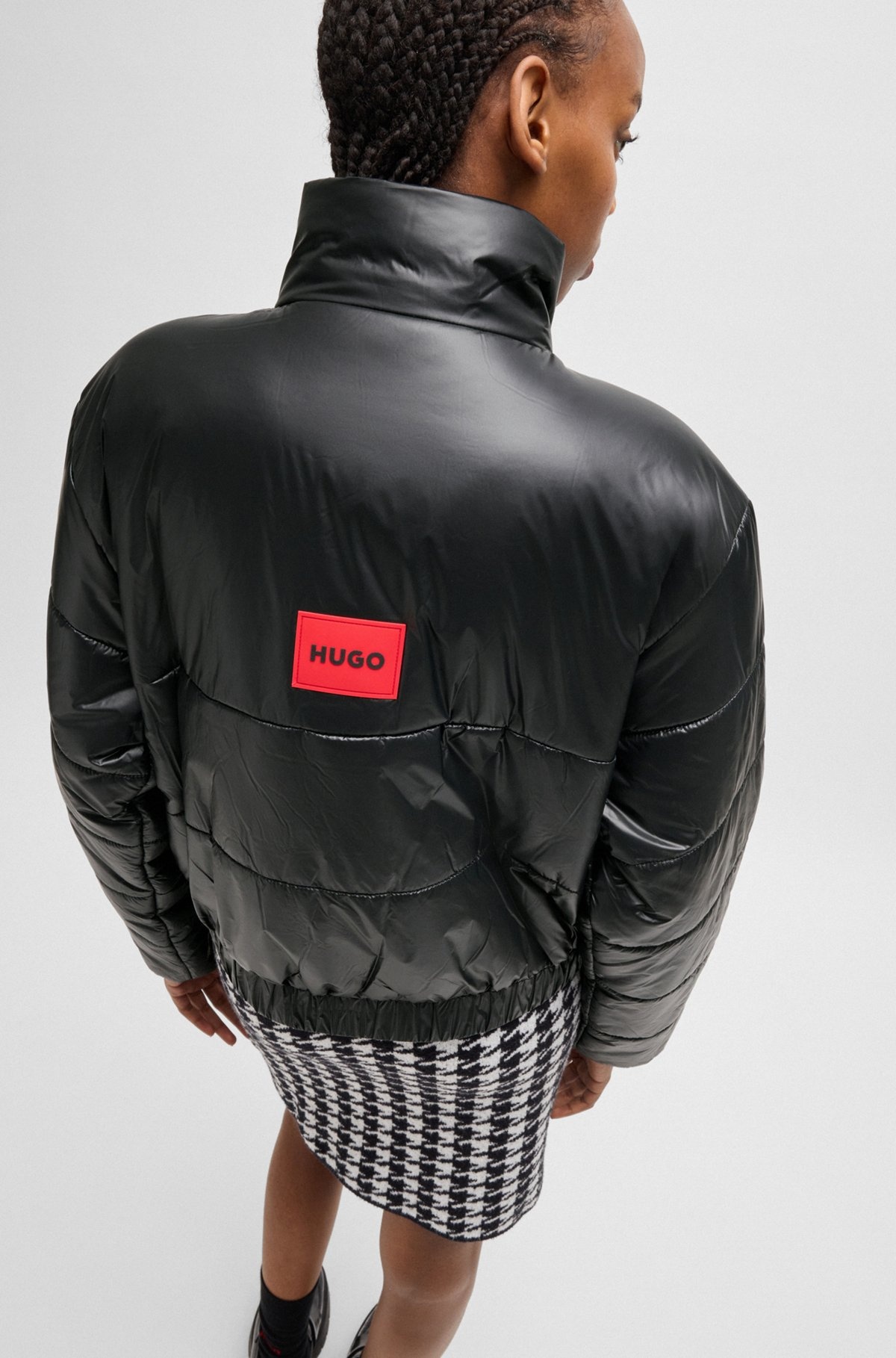 WATER-REPELLENT PADDED JACKET WITH BRANDED ZIP PULLER - 6