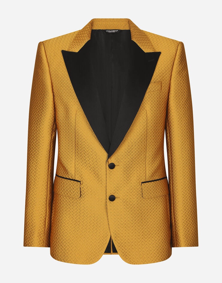 Herringbone jacquard Sicilia-fit tuxedo suit - 1