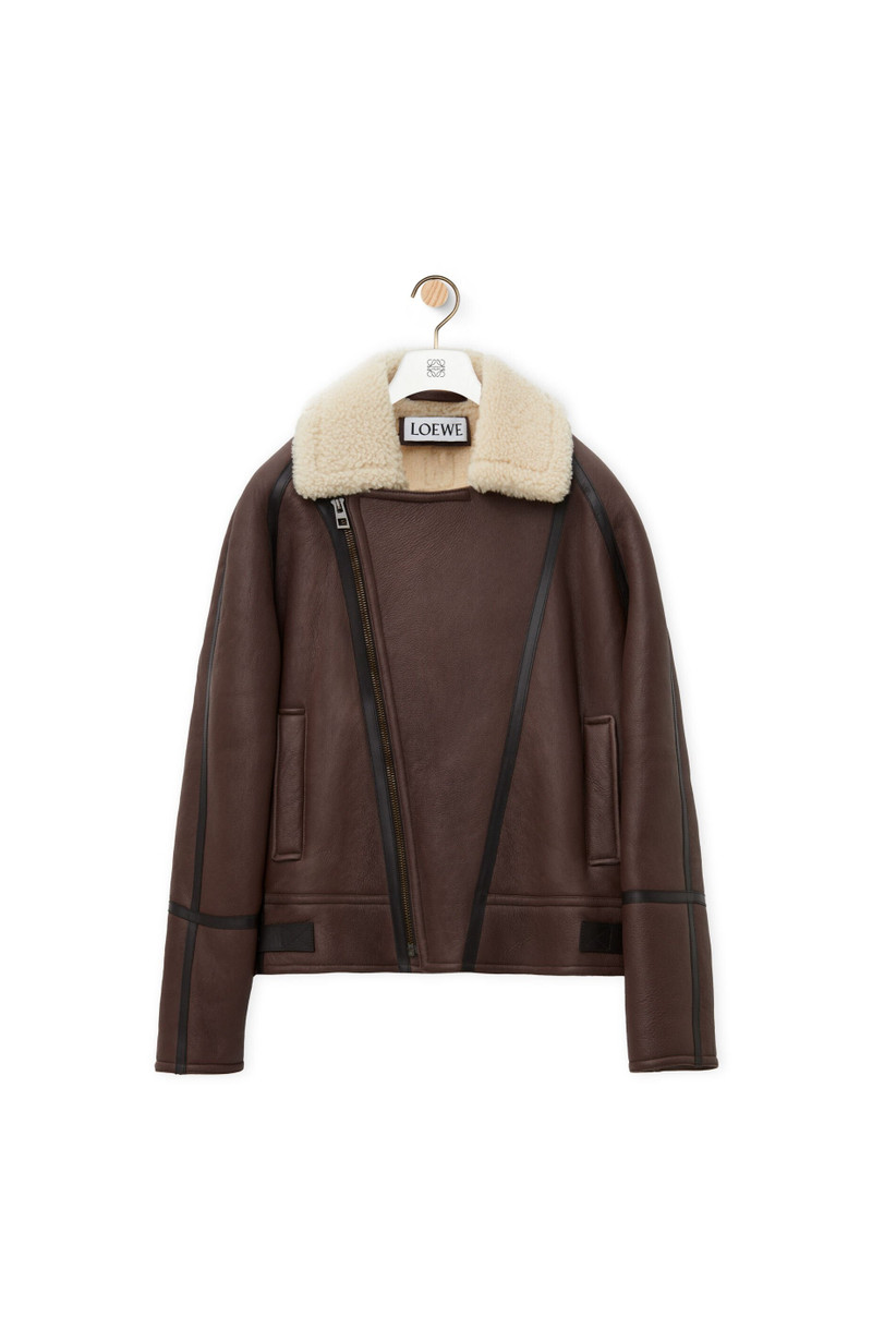 Aviator jacket in shearling 1