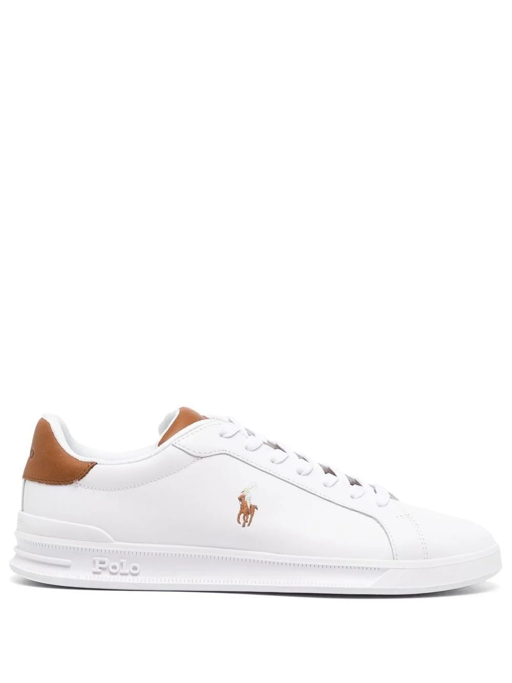 logo-embroidered low-top sneakers - 1