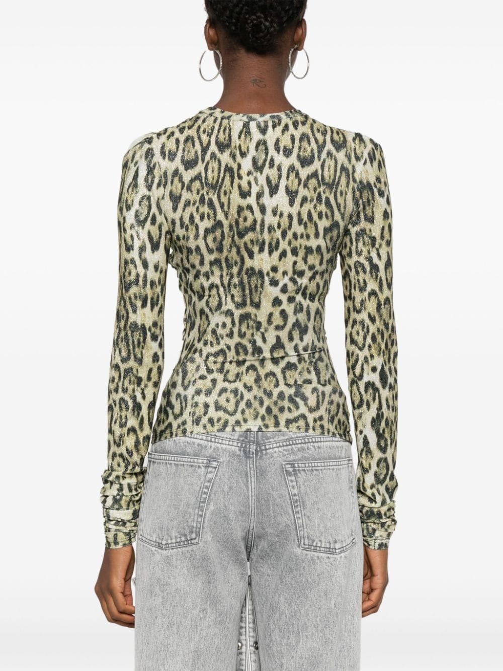 leopard-print T-shirt - 4