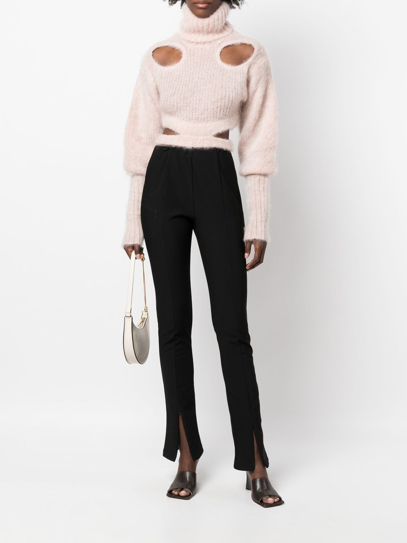 ANDREĀDAMO cut-out cropped jumper outlook