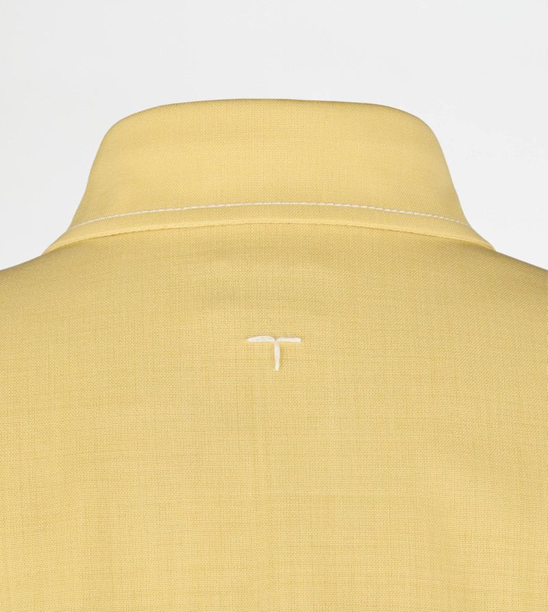 CROPPED SHIRT IN WOOL - YELLOW 7
