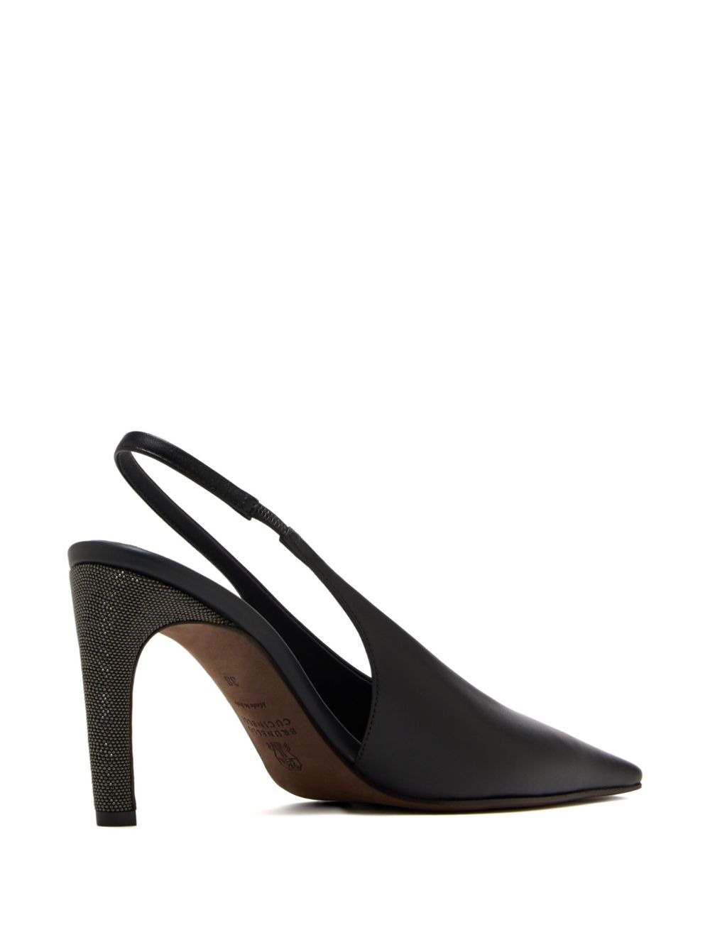 80mm slingback embellished heel pumps - 4