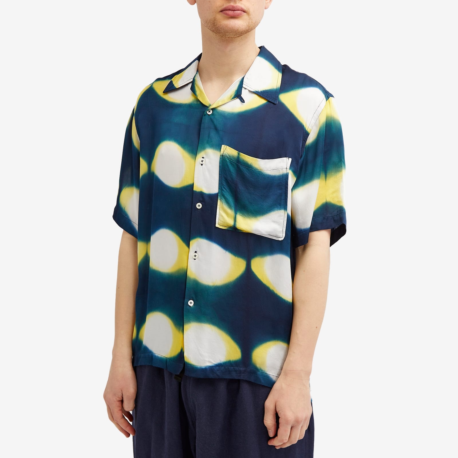 Universal Works Tie Dye Camp Shirt - 2