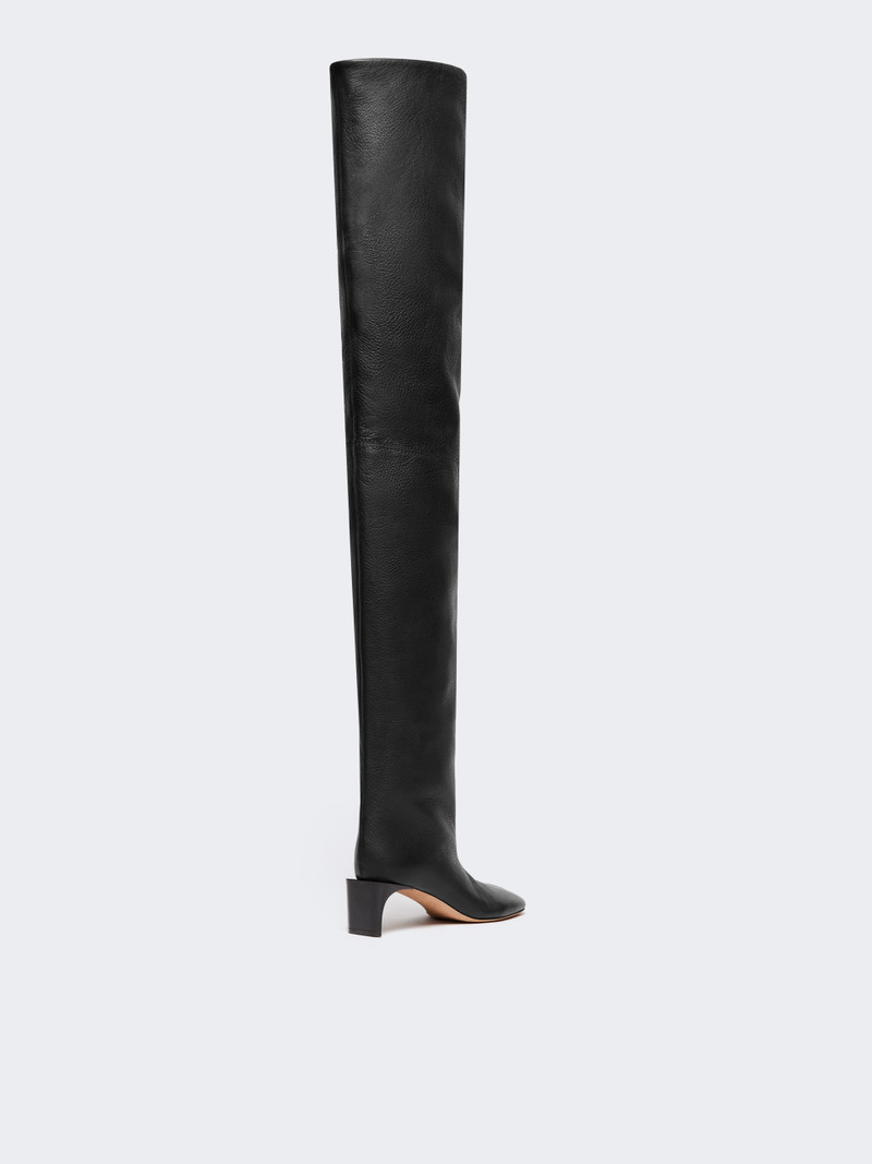 AGGRAVI1234 Thigh-high calfskin boots - RUNWAY 3