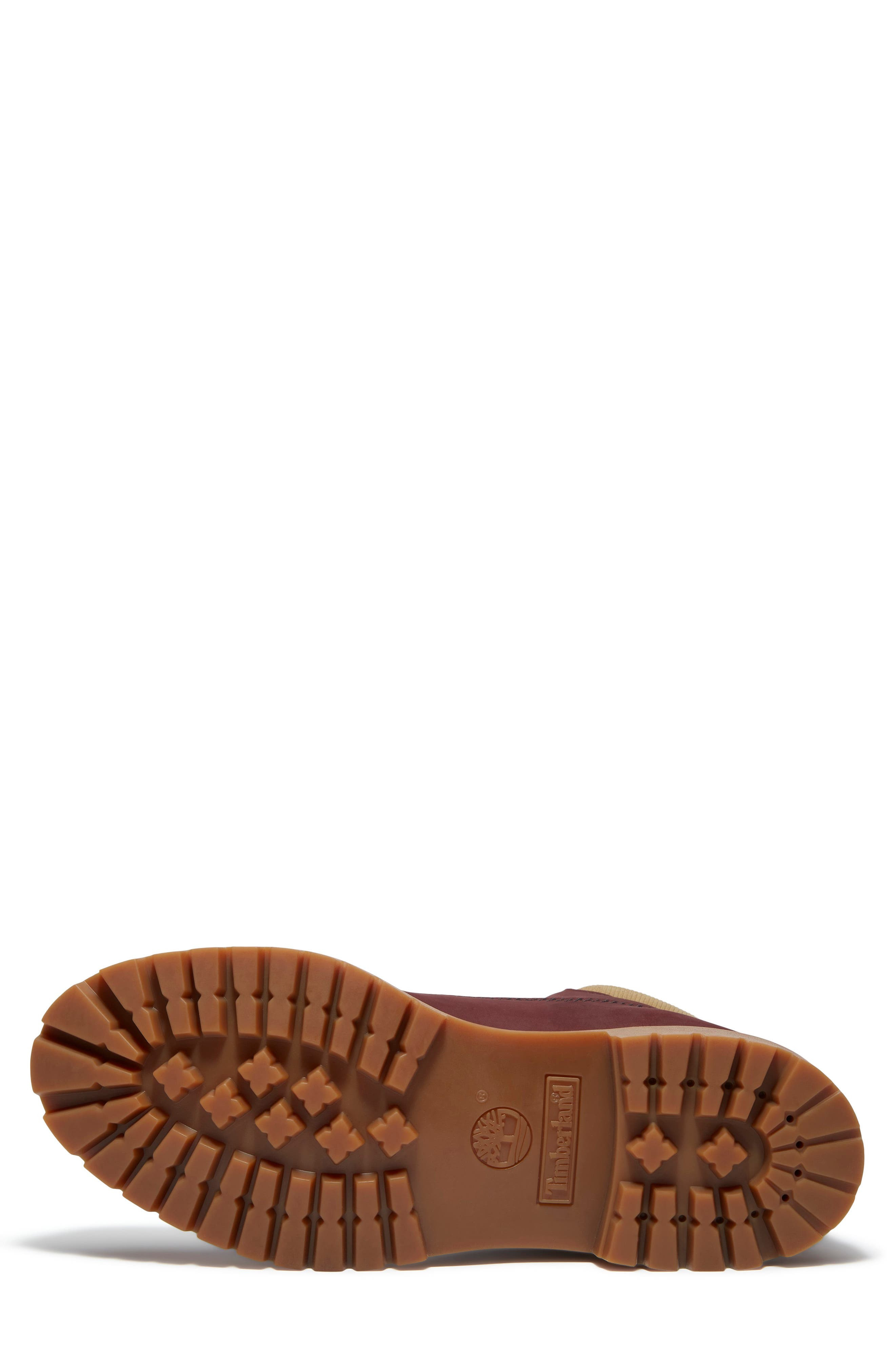 Timberland Premium 6-Inch Waterproof Boot in Burgundy Nubuck at Nordstrom - 4
