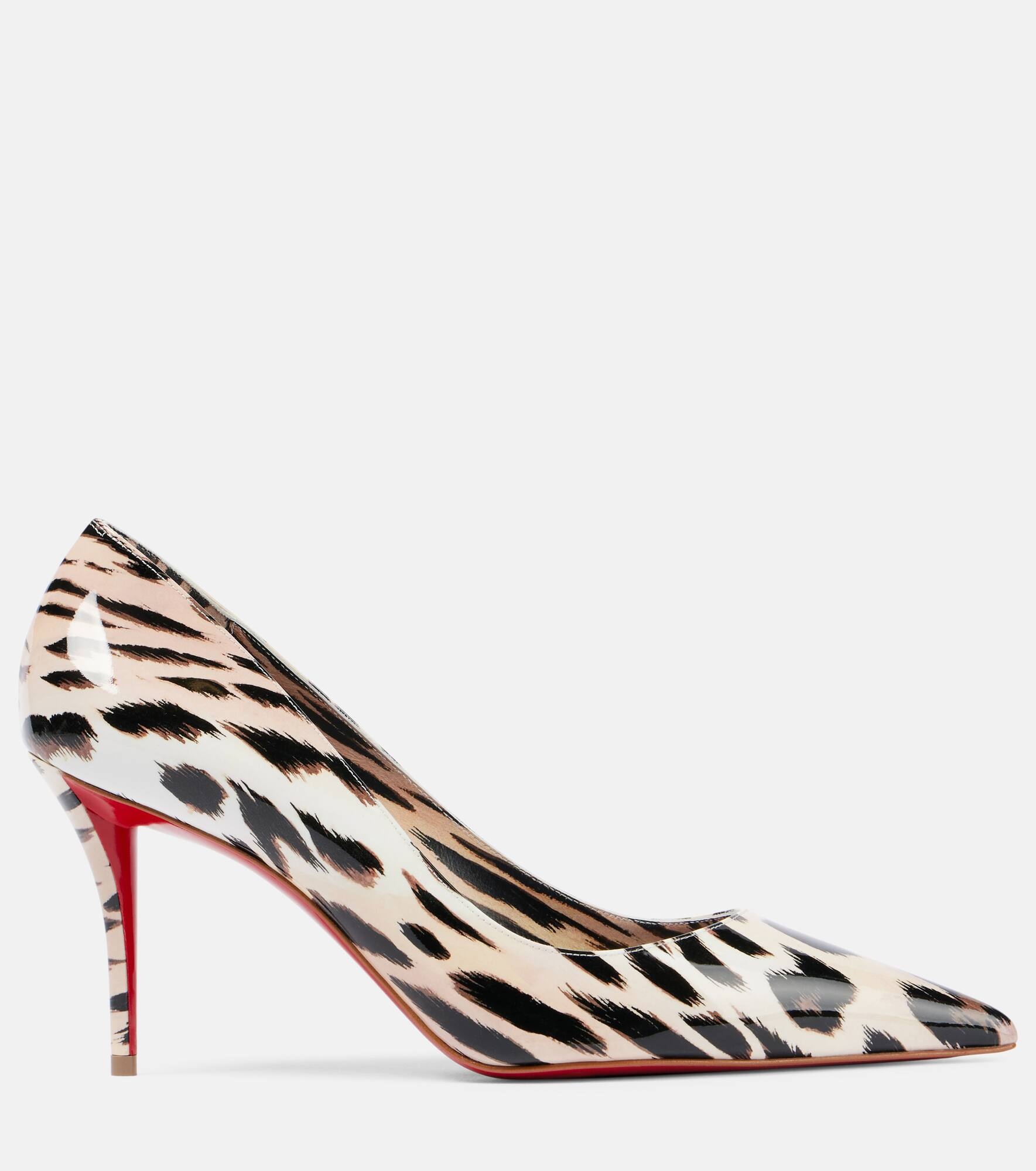 Miss Z 80 printed patent leather pumps - 4