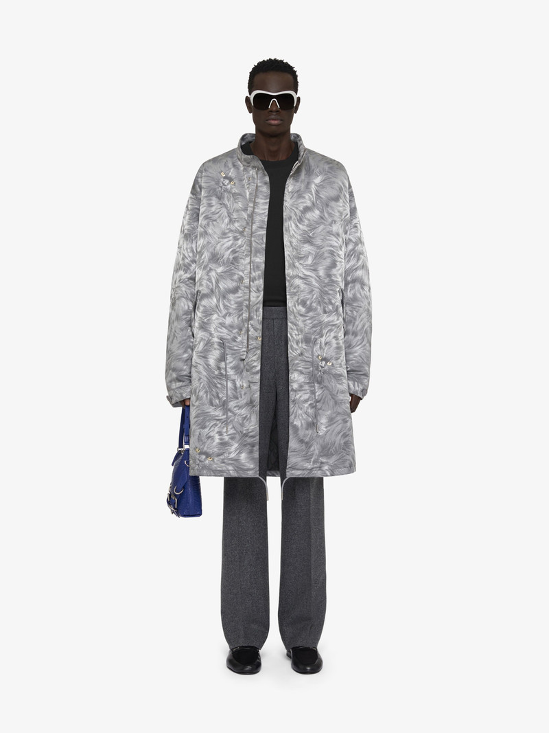 Givenchy PARKA IN CAT JACQUARD outlook