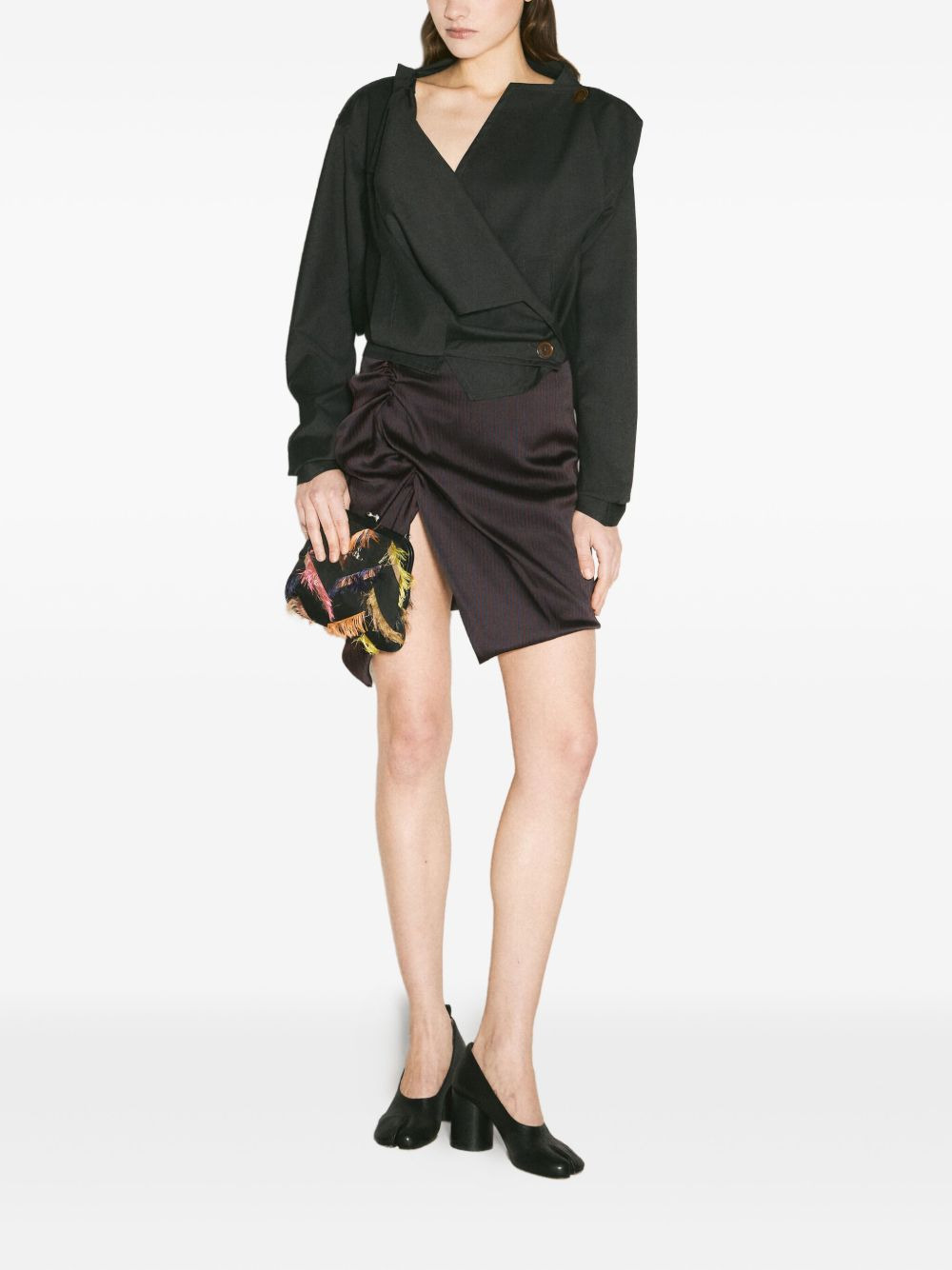 draped asymetrical shirt - 2