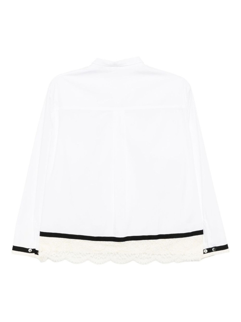 UNDERCOVER pleated cotton shirt outlook