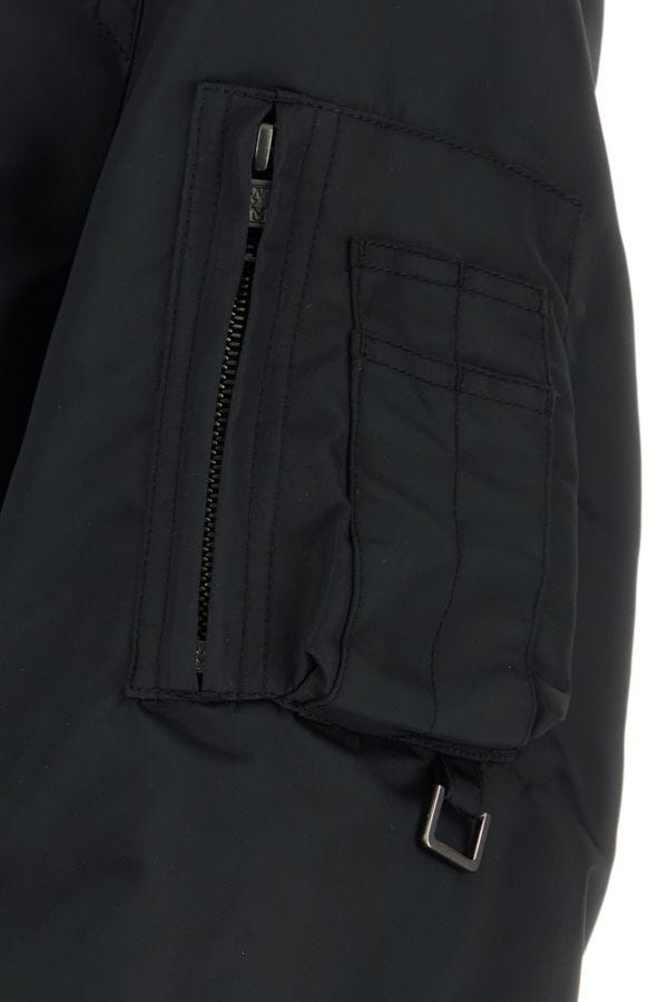 Black nylon bomber jacket - 3