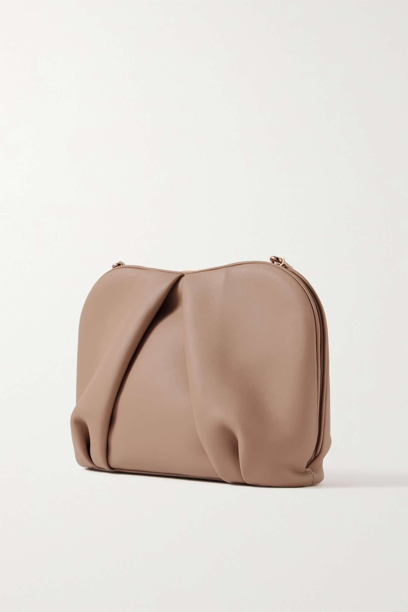 Taylor pleated leather clutch - 3