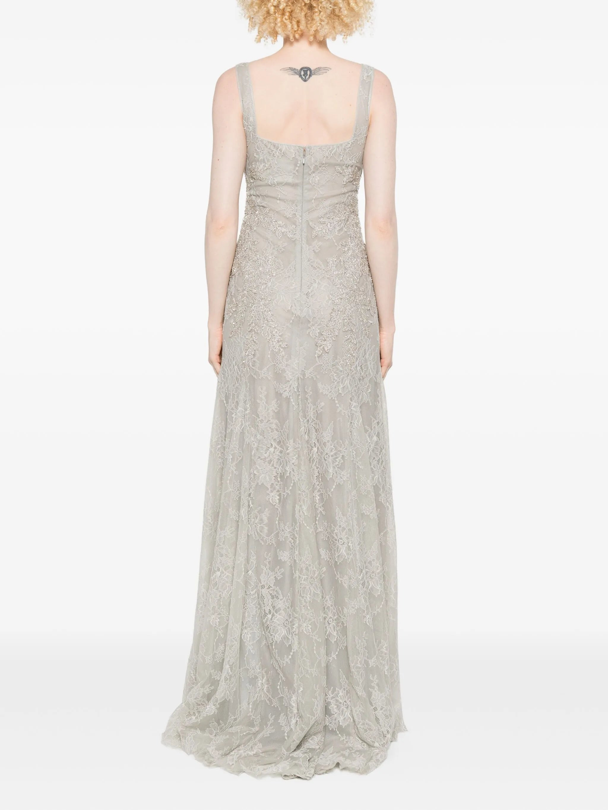 Costarellos Lace-embellished Sleeveless Maxi Dress - 5