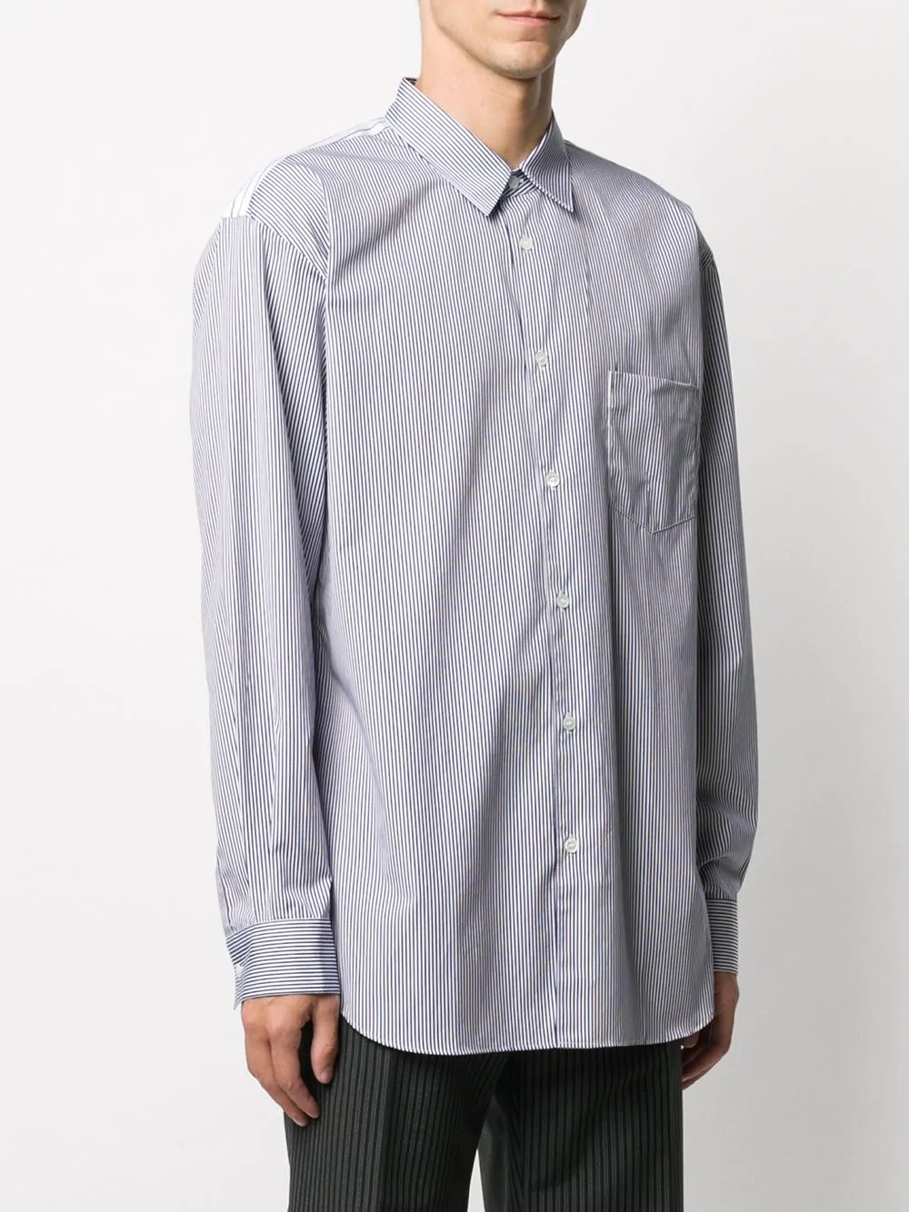 contrast striped pocket shirt - 3