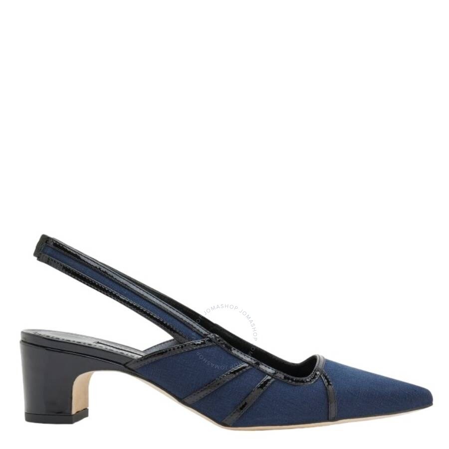 Manolo Blahnik Furrun Bicolor Slingback Pumps - 1