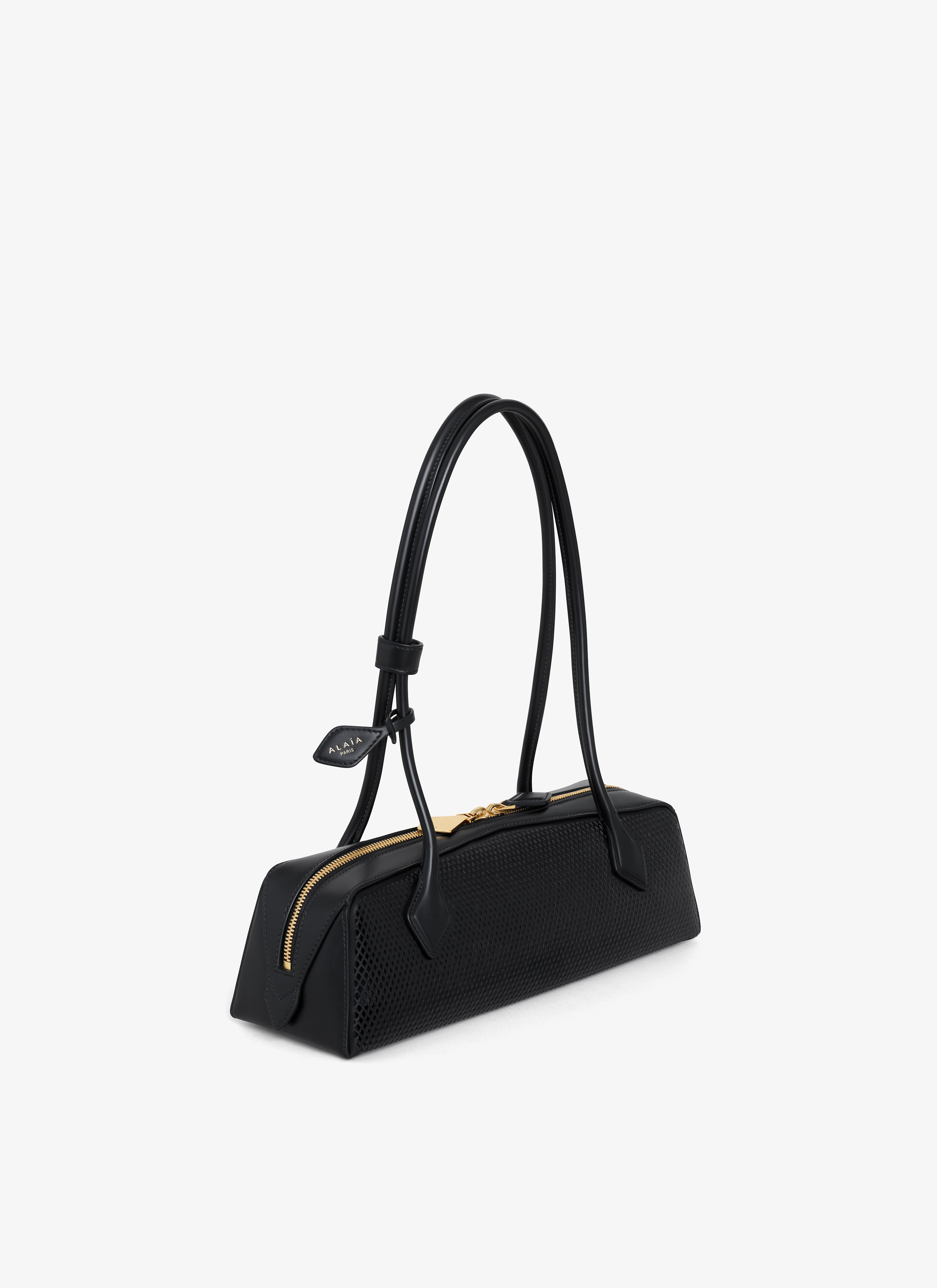 LE TECKEL MEDIUM BAG IN FISHNET LEATHER - 2