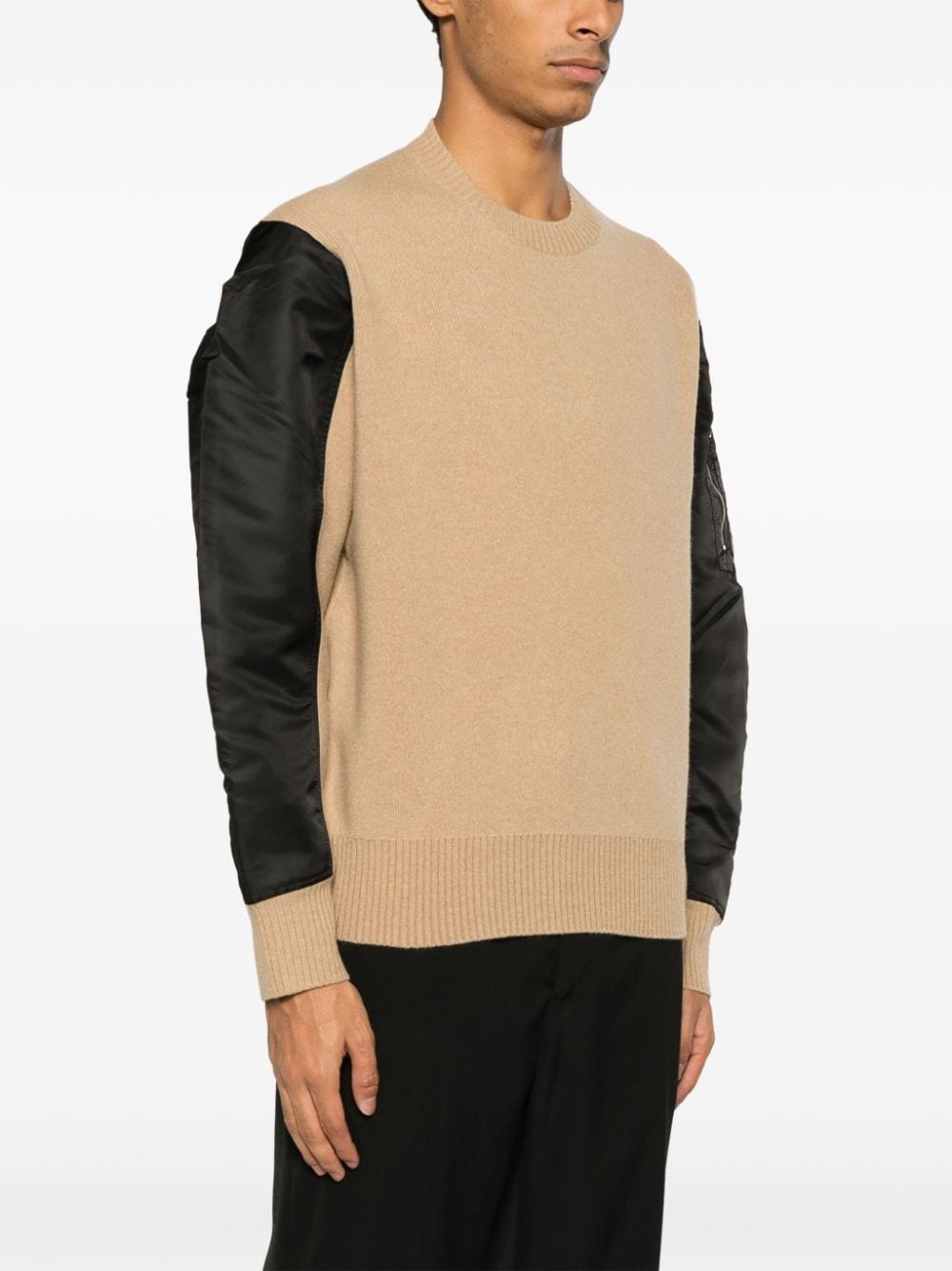 Neil Barrett padded-panels wool jumper | REVERSIBLE