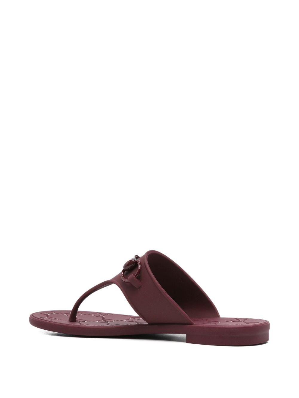 Horsebit thong sandals - 4