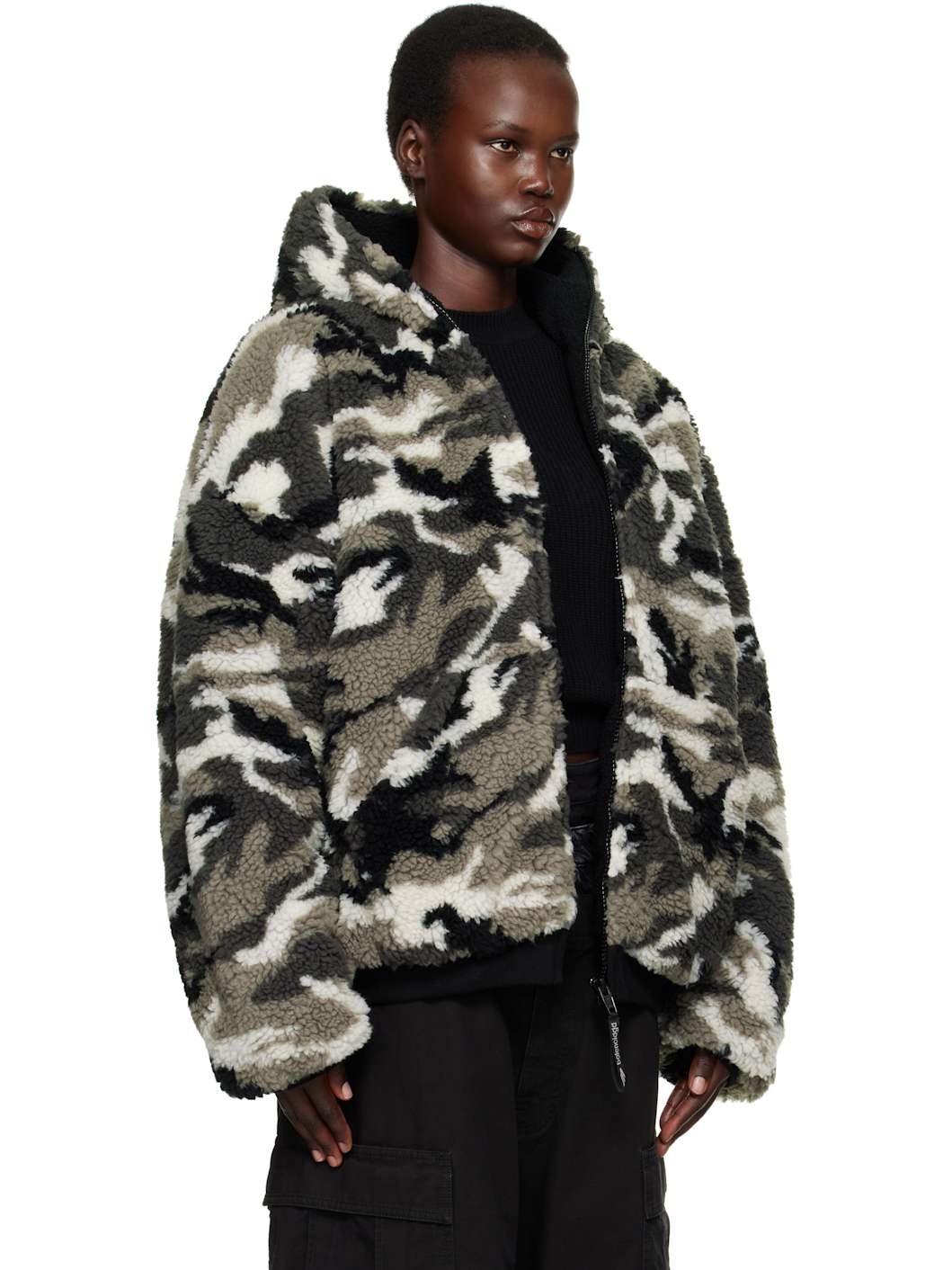 Gray Ski Zip-Up Hoodie - 2