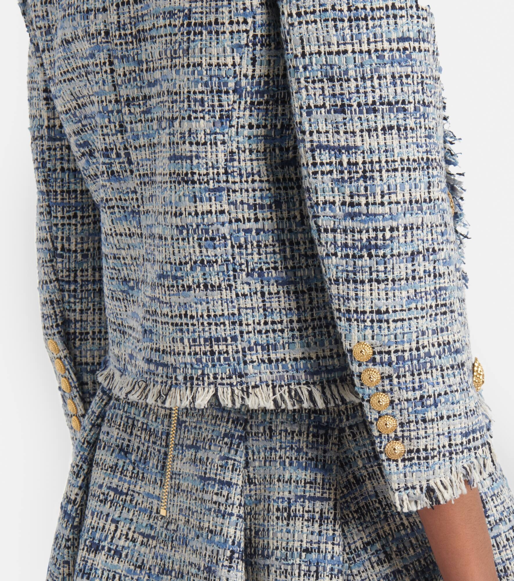 Side To Side denim tweed spencer jacket - 5