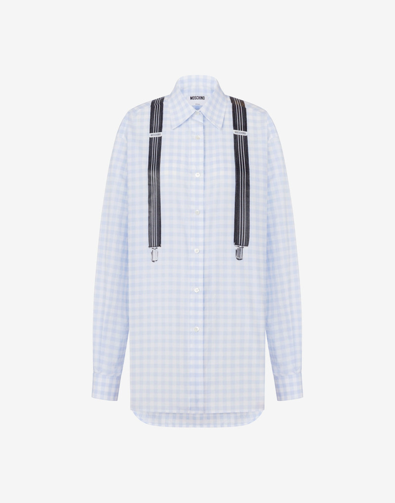 PRINTED COTTON VICHY SHIRT 1