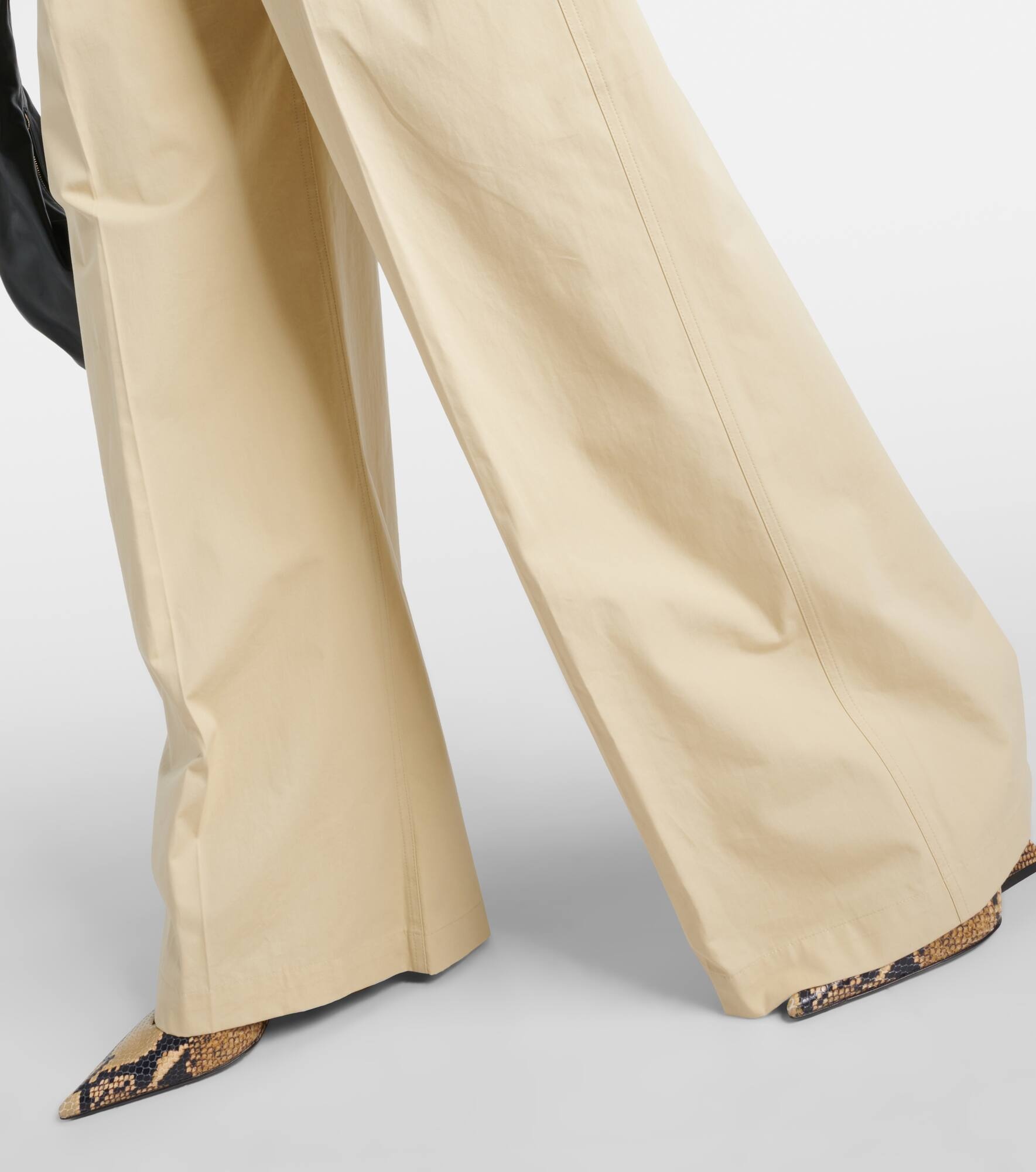 Gebe low-rise cotton wide-leg pants - 5