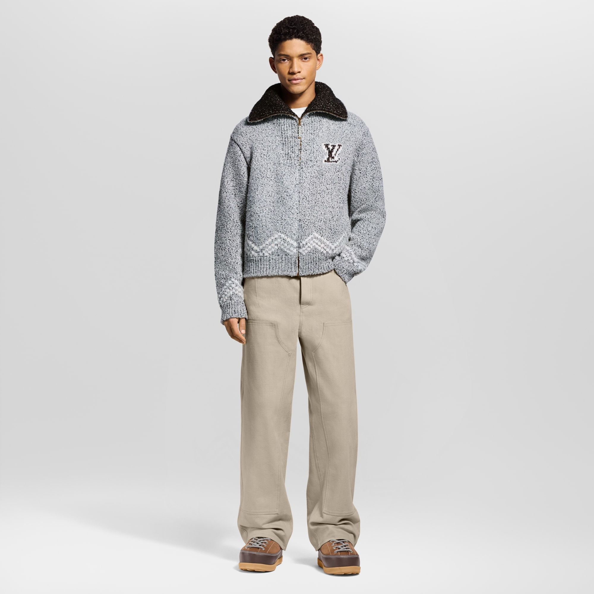 Zippered Knitted Blouson - 3