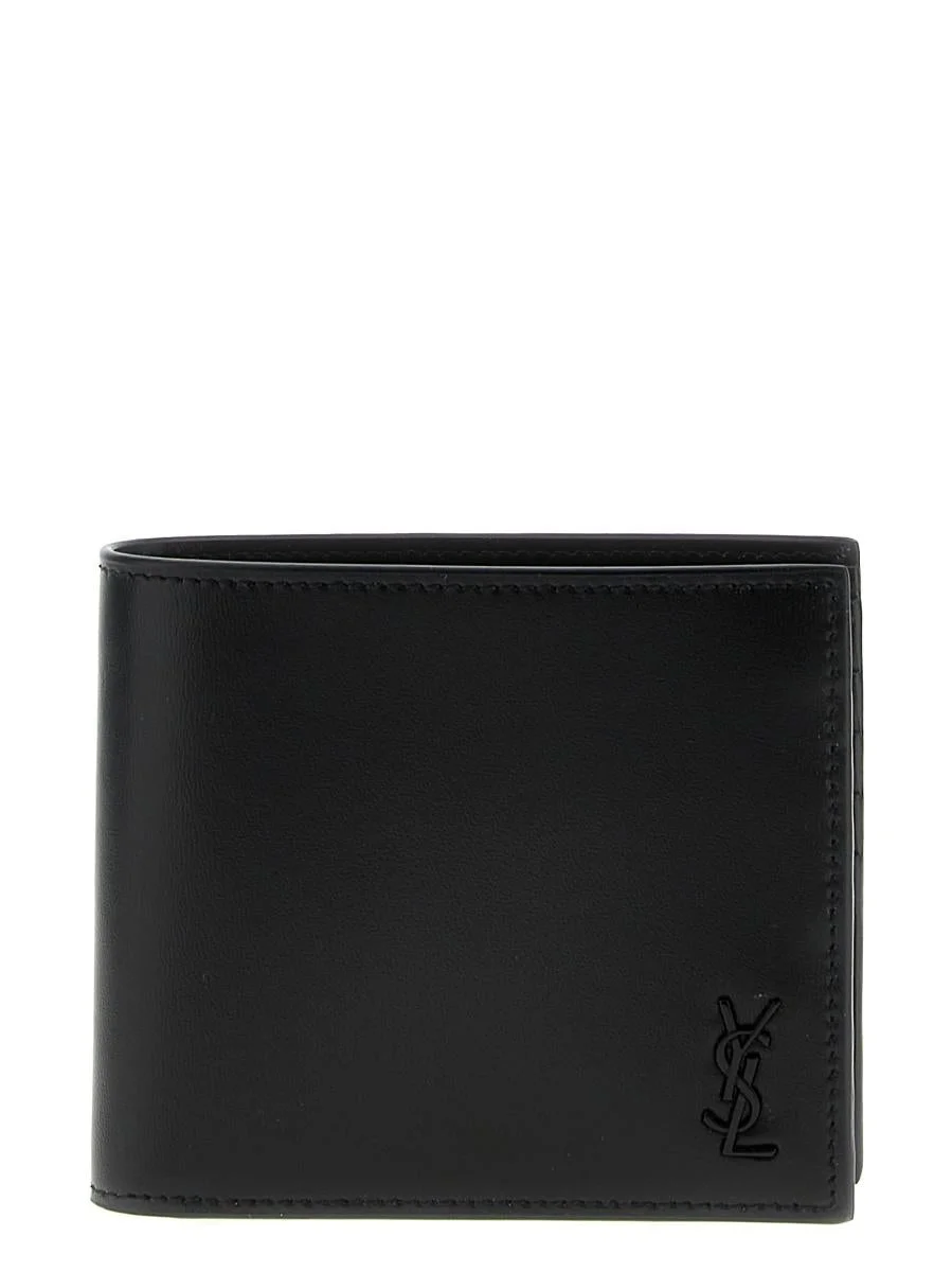 Saint Laurent SAINT LAURENT LOGO LEATHER WALLET - 1