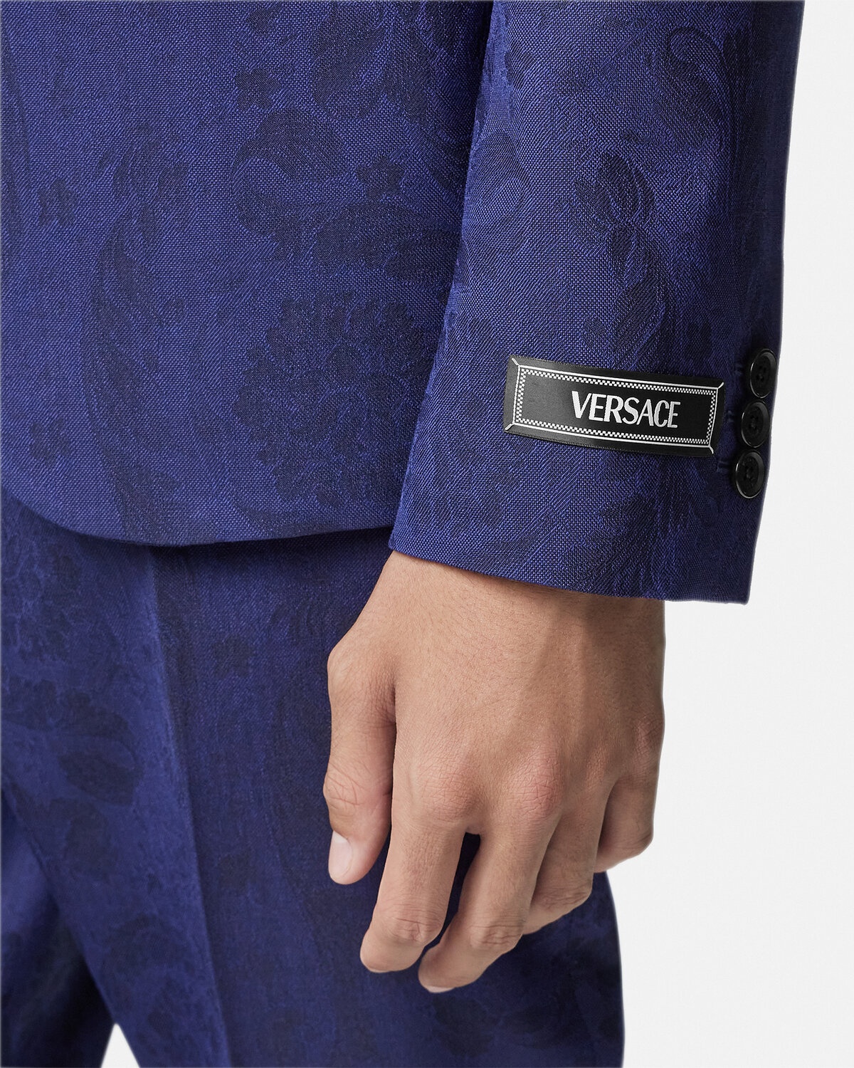 Barocco Jacquard Single-Breasted Blazer - 3