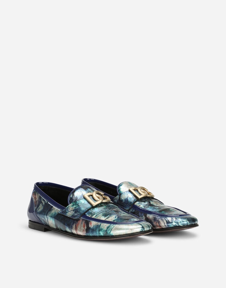 Tie dye patent leather slippers - 2