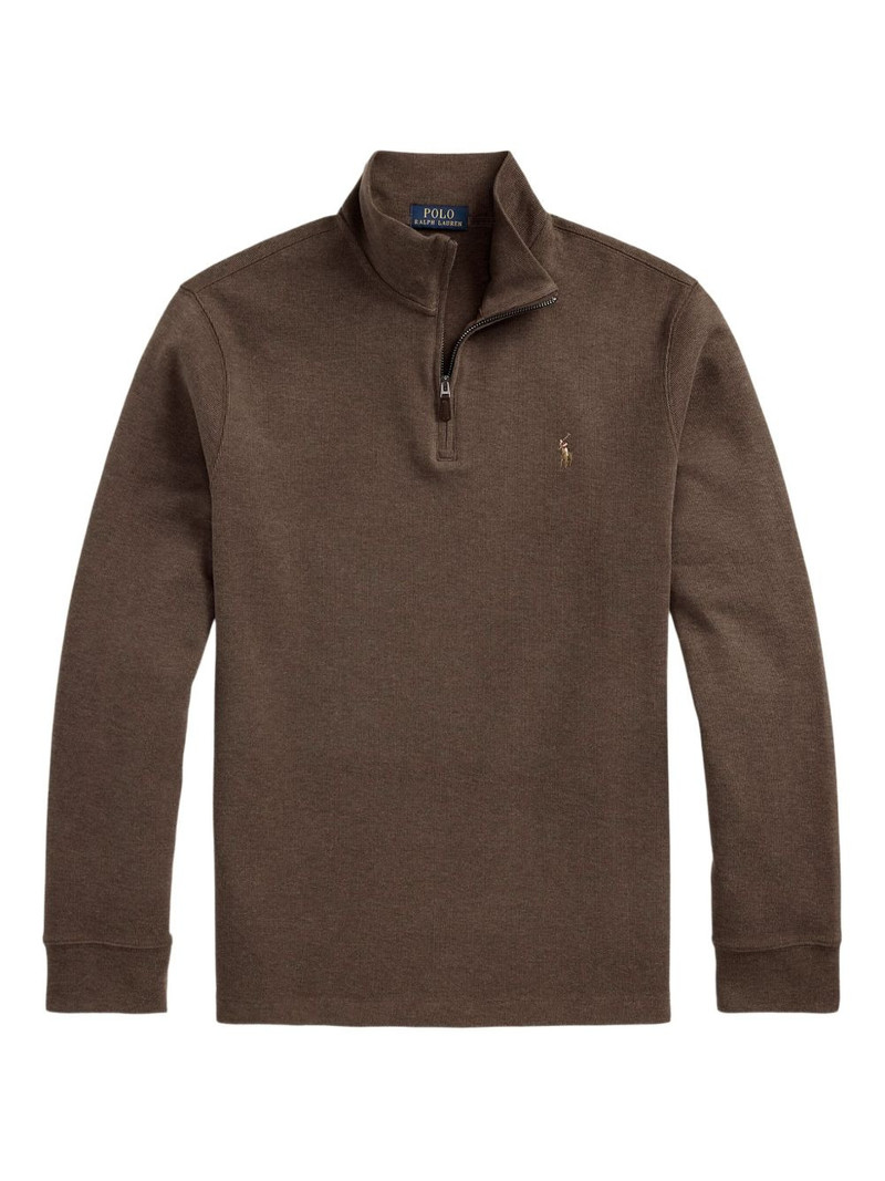 embroidered-logo polo shirt 1